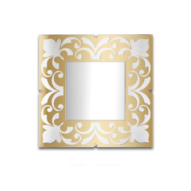 Athislus Acrylic Wall Mirror, Gold