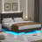 Glyniss Floating Upholstered Metal Platform Bed-70255336