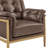 Naber Faux Leather Tufted Accent Arm Chair-1741274314