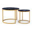 Modern Nesting Round Coffee Table Set, Space-Saving Design