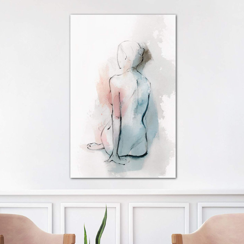 Pastel Woman II by Isabelle Z - Wrapped Canvas Painting, 152.5 cm H x 101.5 cm W