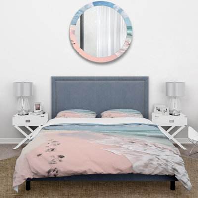Ensemble de housse de couette Coastal Pink Minimalisme - II