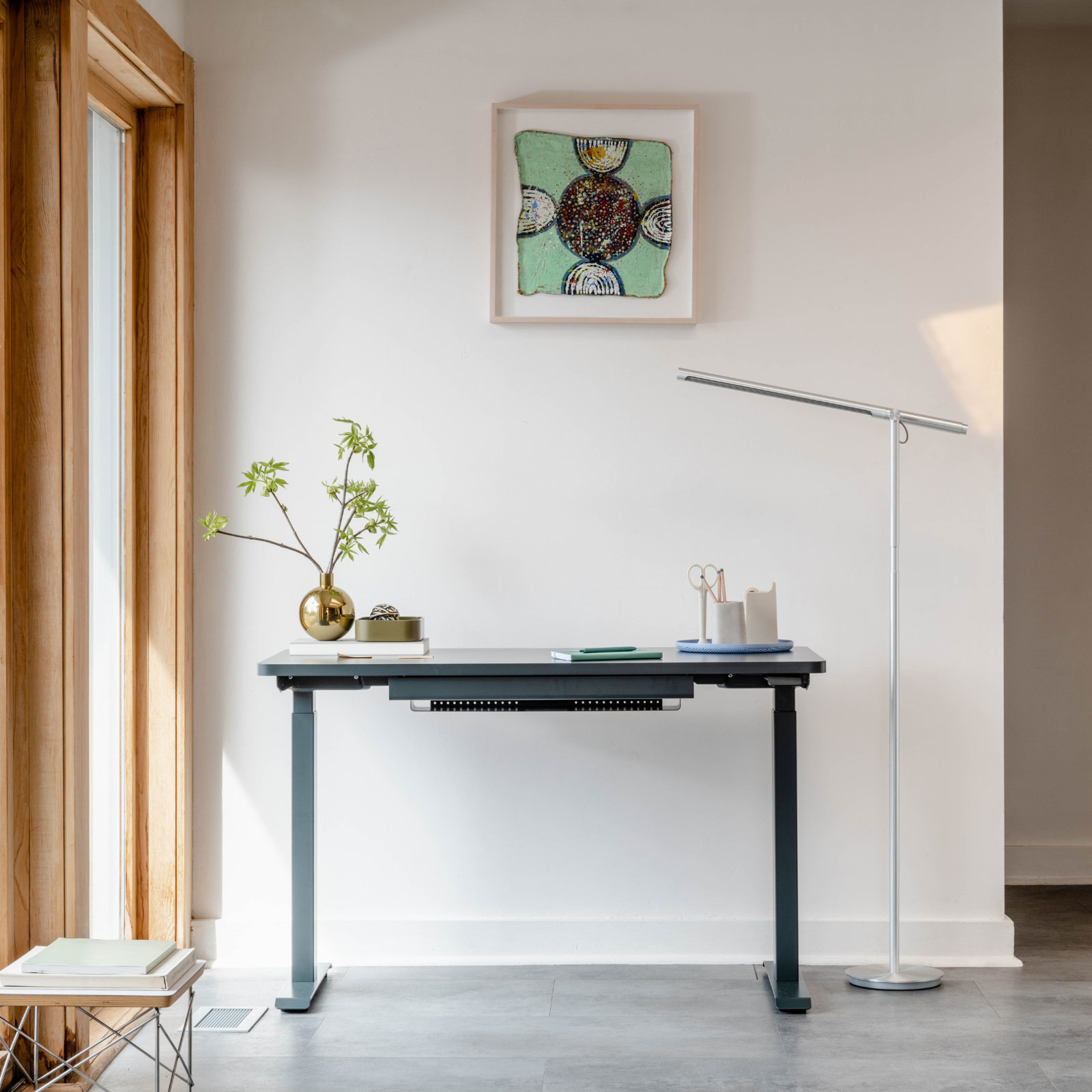 Duo Standing Desk, 47.3" H x 36" W x 24" D, Sage, Sage