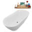 Baignoire autoportante 67 "avec drain interne Streamline-101697785