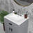 24" White Ceramic Rectangular Bathroom Single Vanity Top Sink Only with Overflow-100013829