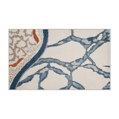 Machine Washable Beige Area Rug