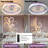 Modern Slim Flush Mount Ceiling Fan with Dimmable LED Remote Control, Tiffany-1577912864