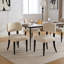Ensemble de 2 chaises de salle à manger, chaise de salle à manger rembourrée moderne et chaise de cuisine