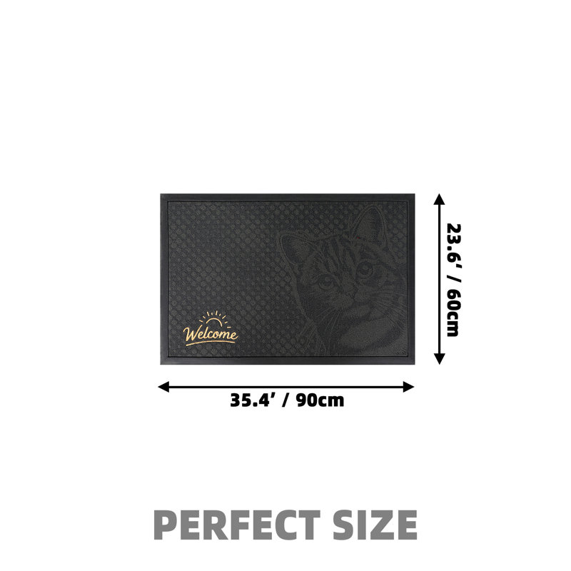 Non-Slip Indoor Doormat, 24" W x 36" L