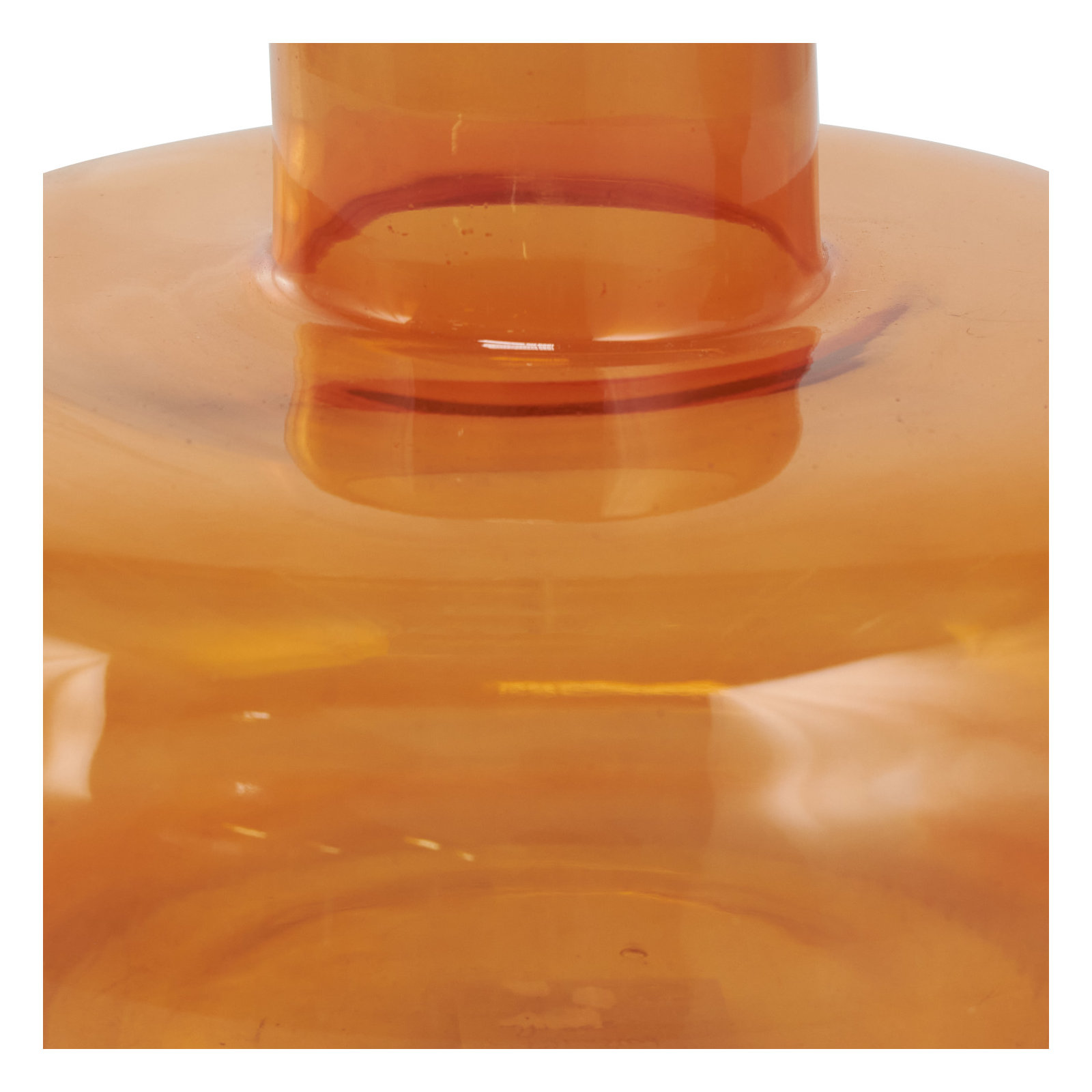 Glass Table Vase, Orange