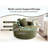 Round Convertible Sofa Bed with Memory Foam Sectional Couch, Cloud Sofa with 3 Throw Pillows, Green