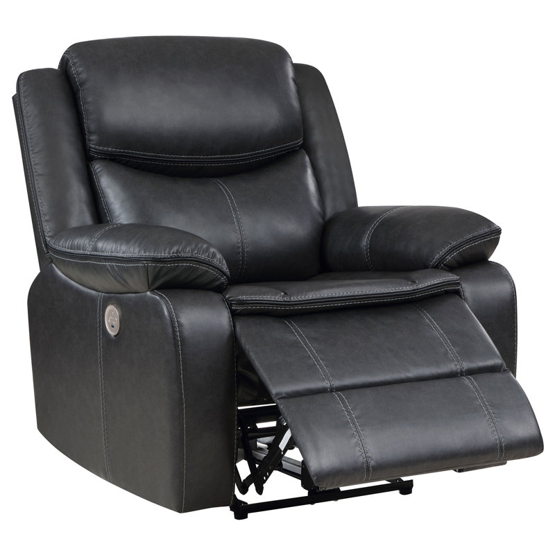 Fauteuil inclinable électrique Salerno, Gris foncé