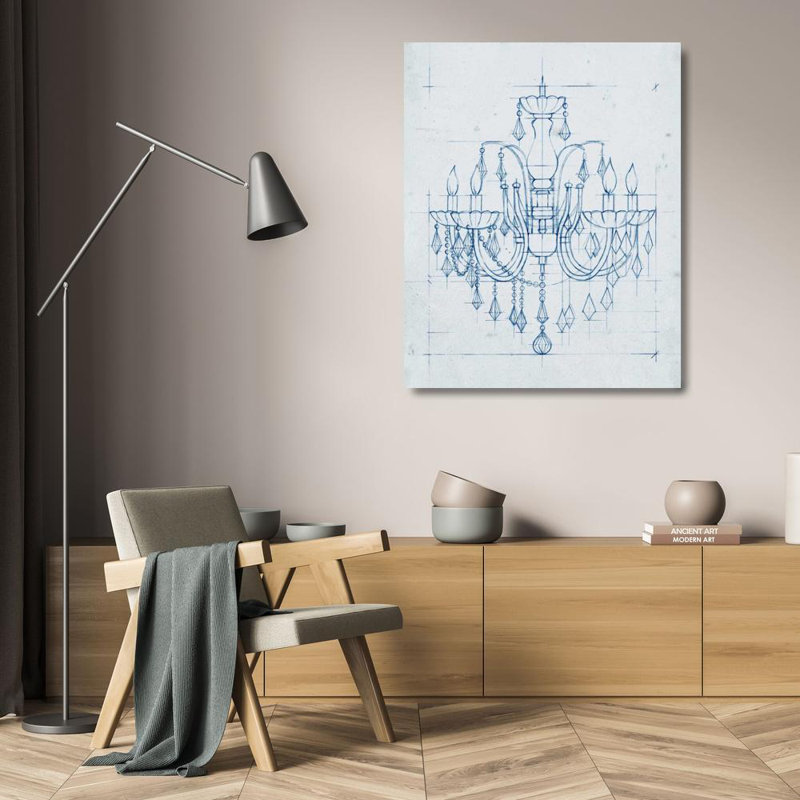 Art sur toile tendue par Williston Forge Harper, Ethan Gallery, Chandelier, H 24 po x l 20 po