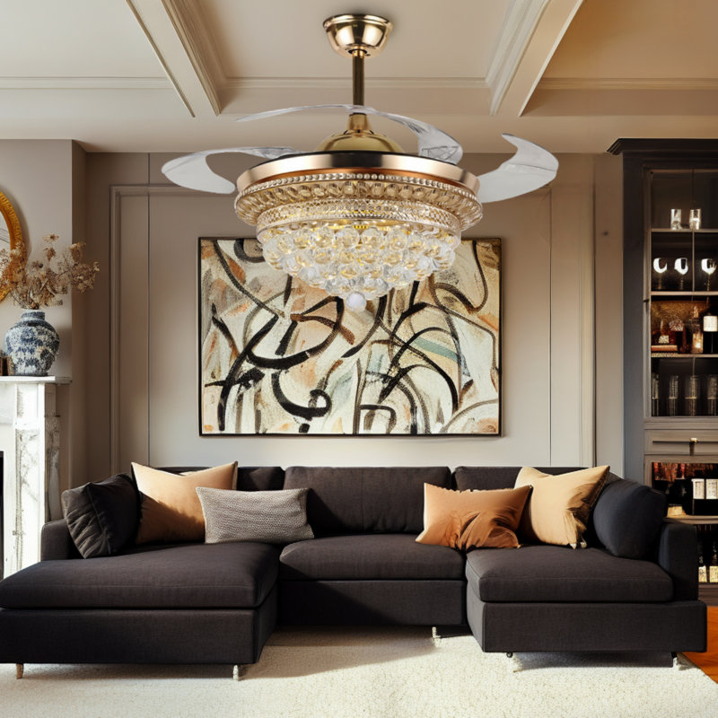 Faruq 42'' Ceiling Fan with LED Lights