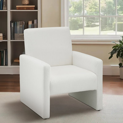 Fauteuil en velours côtelé Janayra