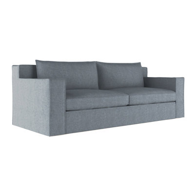Mulberry Square Track-Arm Sofa with Flange Seam