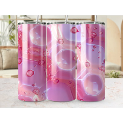 Choose Handmade Tumblers 591ml Vacuum Insulated Stainless Steel (18/8) Travel Tumbler with Straw