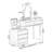 Makeup Vanity with Light mirror,5 drawers