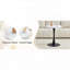 Table tulipe ronde 23,6 po - blanc, base piédestal, 2 à 4 sièges-1638594316-1638594318