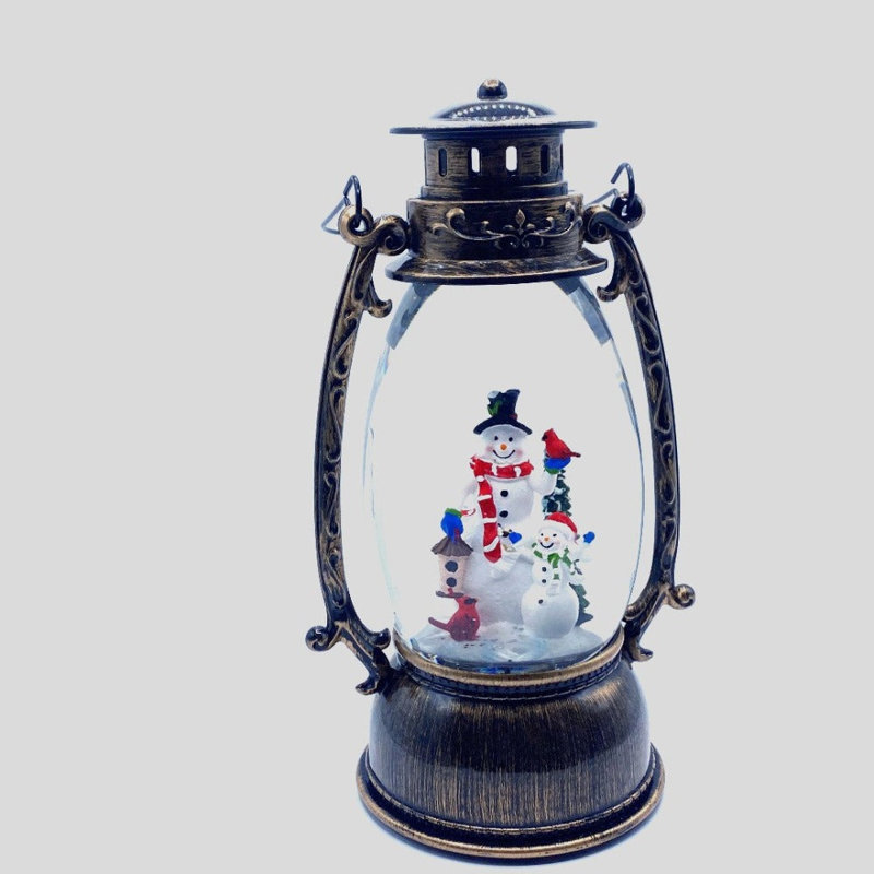 Lanterne scintillante Snowman Family