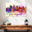 Los Angeles Skyline Colors - Impression sur toile tendue-849366372