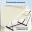 3.6m 2 Person Double Outdoor Hammock with Curved Wooden Spreader Bar, Dark Grey Hammock with Detachable Pillow Chains & T-Shaped Bracket, 204kg Weight Capacity-1725049969