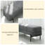 Banc rembourré gris-538868165