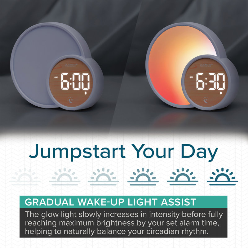 Réveil-matin numérique La Crosse Technology 617-1412 L'Eclipse