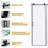 48"- 48 13/16" W x 76" H Single Sliding Frameless Shower Door with 5/16 in. Clear Tempered Glass-53511882