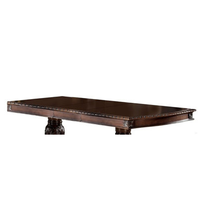Cherry Finish De Ville Dining Table W/ Extension Leaf