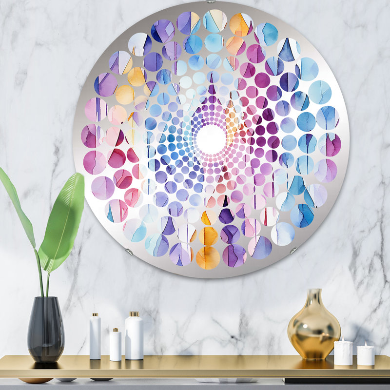 Miroir Ikat I, 31,4 po x 31,4 po