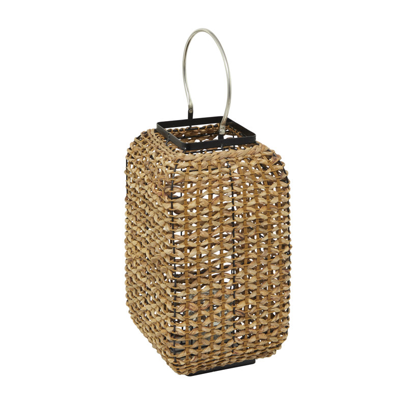 Lanterne en métal Cole and Grey, H 20 po x l 12,55 po x P 11,55 po