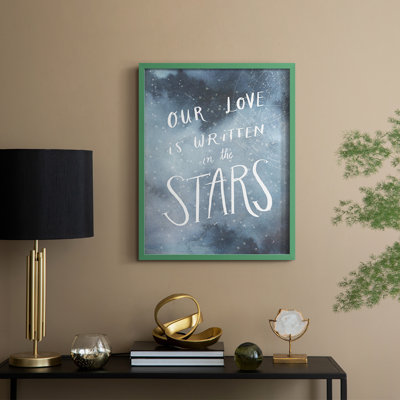 «Celestial Love IV», reproduction encadrée - bois massif
