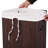 23.6" H X 15.7" W X 11.8" D Bamboo Laundry Hamper With Handle and Lid, 19 Gal-570338247