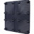 Brown Self-Watering Raised Veggie Bed For Gardens - 4 Piece Polypropylene Made Reasonable Drainage Easy Assembly Managed Herb With Legs Anywhere Adequate Hole Arranged