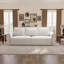 Canapé Chesterfield, canapé-lit gigogne de 93,7 po, canapé-lit convertible en velours 3 en 1 avec garniture cloutée et accoudoirs roulés, canapé-lit multifonctionnel pour le salon, la chambre à coucher, beige / blanc