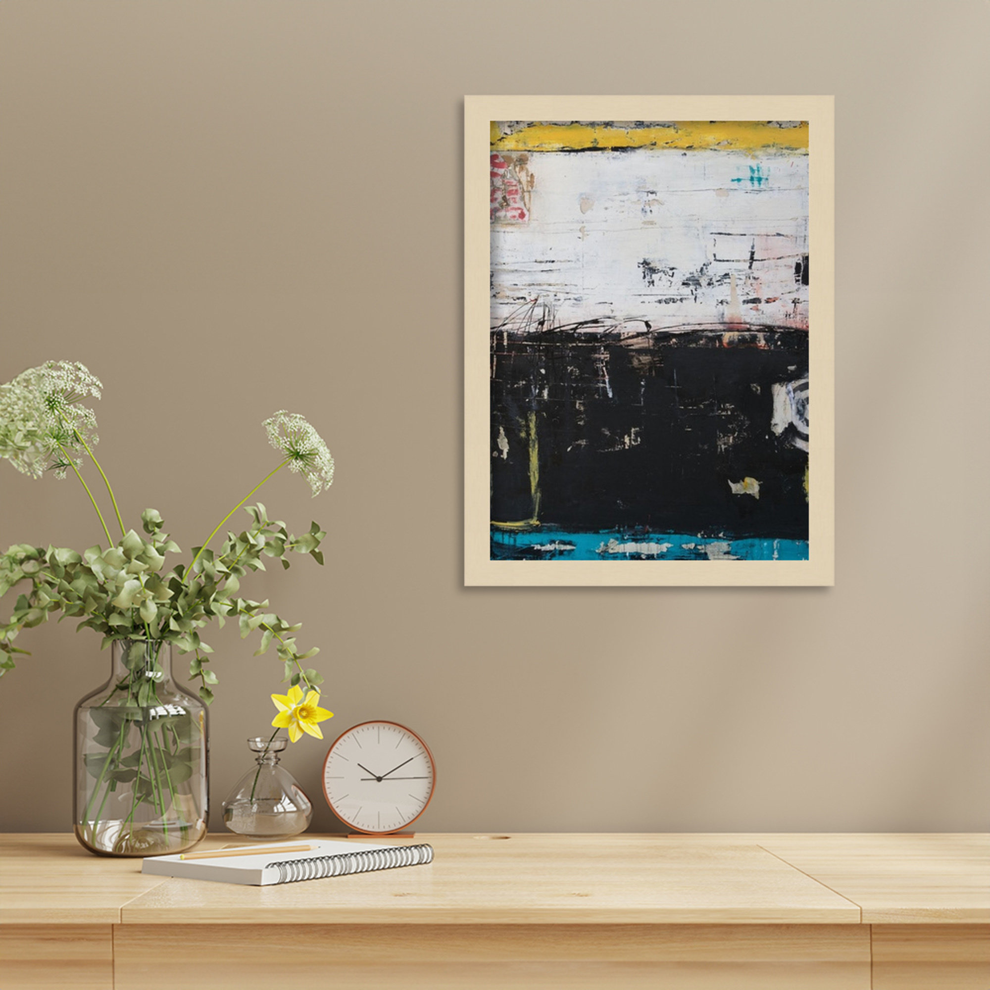 Down and Dirty by Mauro Wood Framed Wall Art Print, Brown, 17" H x 13" W