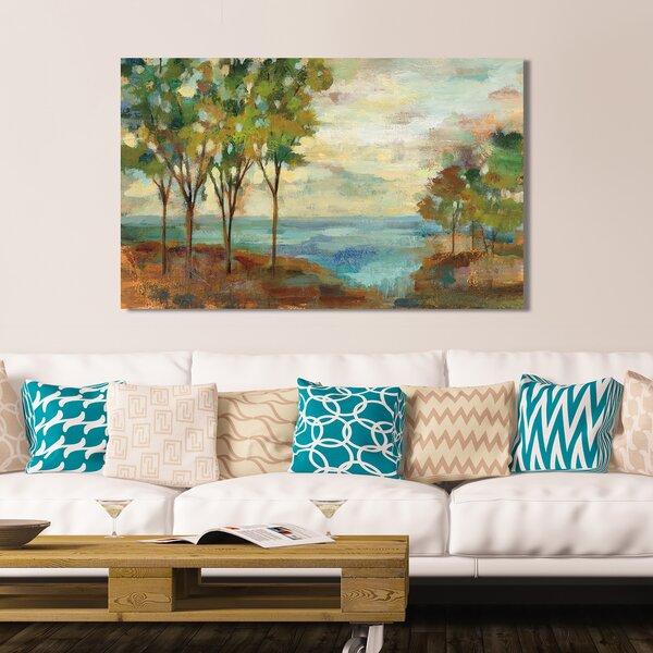 Red Barrel Studio® View Of The Lake On Canvas Print | Wayfair