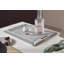 Plateau de service et napperon convertible 2-en-1 Freeform, plateau en similicuir de qualité supérieure - plateau repose-pieds, plateau de canapé et plateau pour genoux avec poignées, plateau réversible - champagne et bronze, 4 pièces-1583432114-1600884436