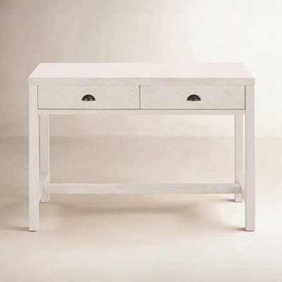 Finlay 2 Drawer Pandan Wrap Desk