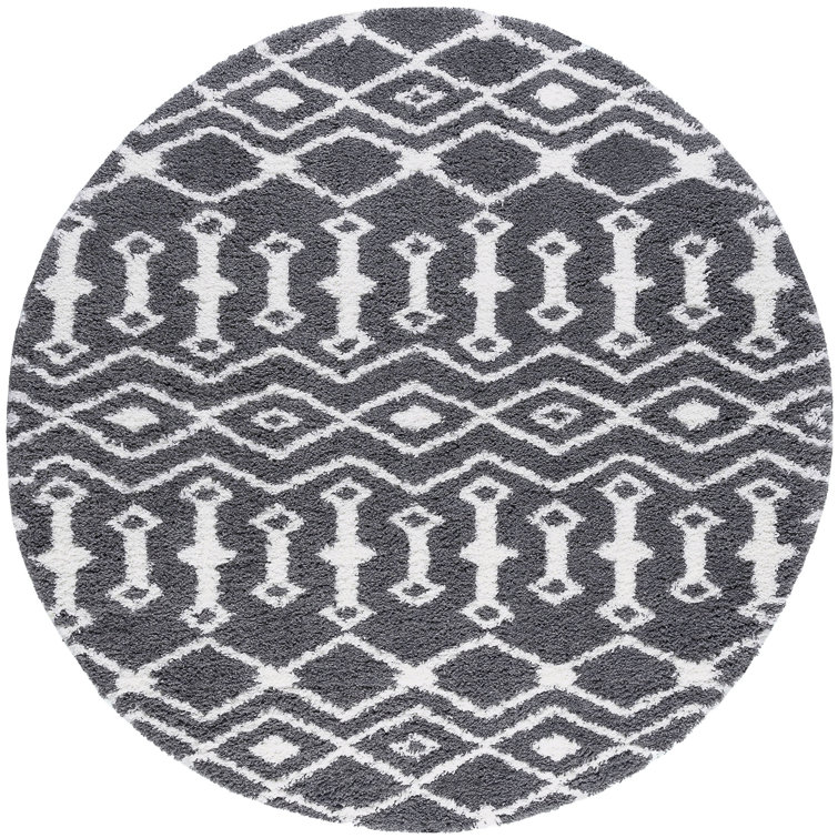 Tapis gris / blanc Jemima