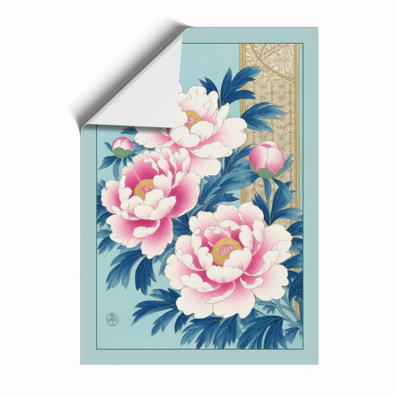 Peony Study Botanical - Print, Unframed, A1 - 84.1 x 59.4 cm