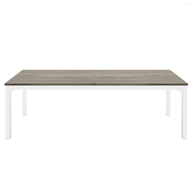 Table de conférence, très grand bureau d'écriture, bureau, Taupe, Blanc