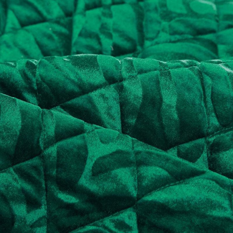 Alasdhair Polyester Solid Colour Bedspread, Dark/Green, W220 x L240cm
