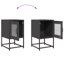 36cm W Steel Bedside Table-1599888849