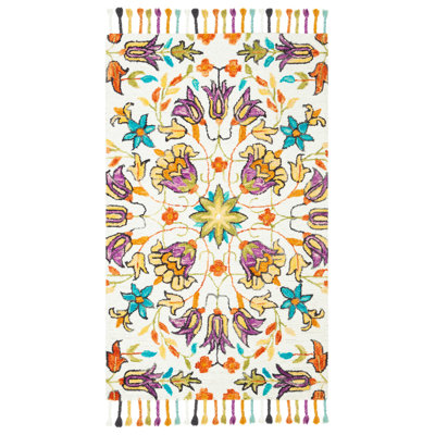 Vahakn Hand Tufted Wool Floral Rug