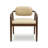 Betsy Taupe Vegan Leather Dining Chair