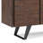 Large 4 Door Sideboard Buffet - Distressed Charcoal Brown