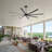 100" Industrial HVLS Ceiling Fan Without Light, Commercial Extra Large Ceiling Fan with Remote Control, Reversible DC Motor, Aluminum Blades for Warehouse Garage Patio Gym-1501609860-1501609867