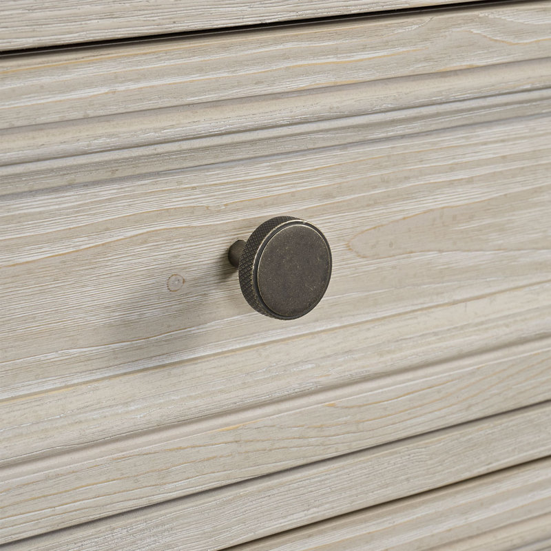 Commode en pin 6 tiroirs, lin lavé clinard